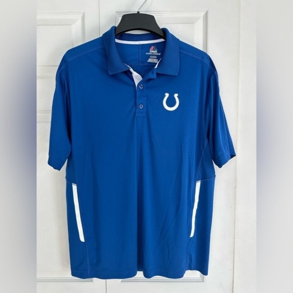 Indianapolis Colts Polo Shirt Short Sleeve Top Men’s size XL